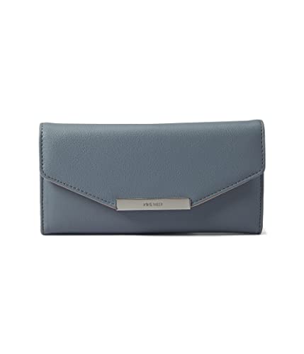 Nine West Verna Check Wallet Slate One Size