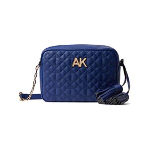 Anne Klein Quilted Camera Crossbody Cobalt One Size