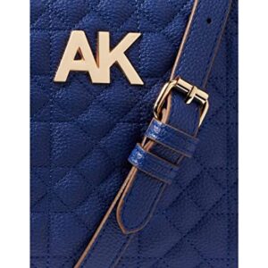 Anne Klein Quilted Camera Crossbody Cobalt One Size