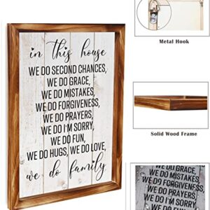 Mother's Day Gift Wooden Signs Hanging Home Wall Art, Rustic Living Room Bedroom, lover's gift Decoration (We Do Family)