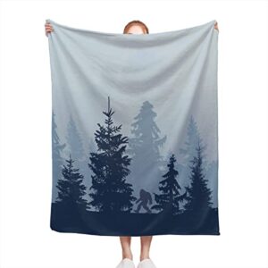 Ruxacty Bigfoot Sasquatch Blanket Bigfoot Gifts Sasquatch Gifts 80" X 60"