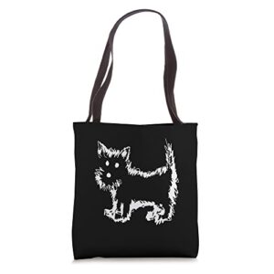 Cute Terrier Dog Sketch Tote Bag