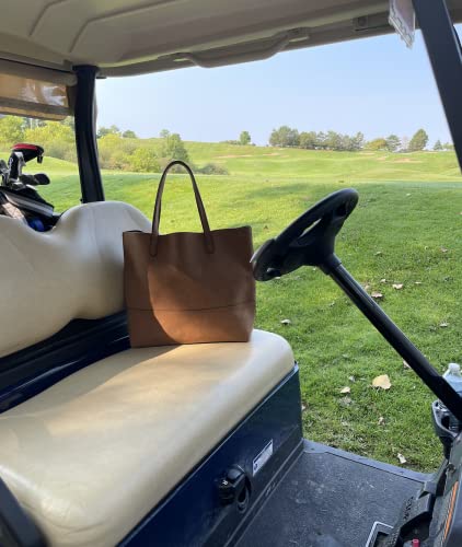 Oversized suede Taylor Tote in Camel