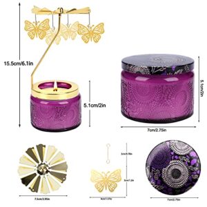 HADM Mothers Day Gifts Butterfly Gifts for Women Rotating Scented Candles Set Romantic Gifts Unique Candle Gifts Birthday Anniversary Valentines Day Gifts for Her,Him,Friends,Mom and Wife
