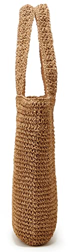 Straw Tote Bag Purses for Women Straw Beach Bag Women Summer Handwoven Tote Bags Shoulder Handbags