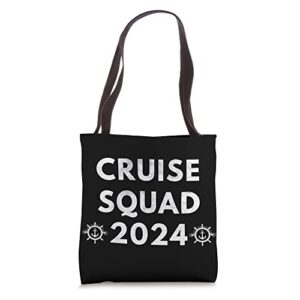 cruise squad 2024 vacation trips group matching tote bag