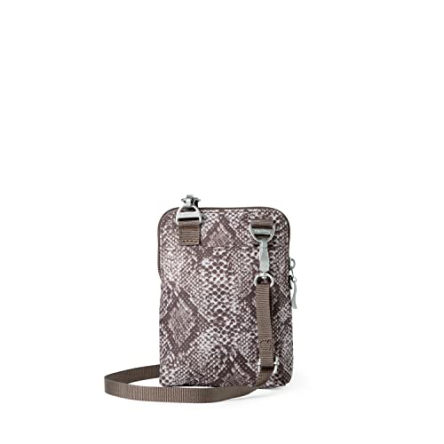 Baggallini Womens Bryant Pouch Travel Accessory- Wallet, Tan Python, One Size US