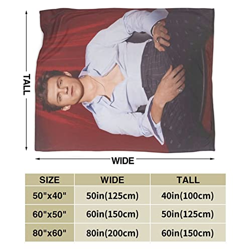 Hamklla Tom Holland Throw Blankets Warm Flannel Ultra-Soft Micro Fleece Blanket for Bedding,Couch,Sofa,Bed, Black, 50''x40''