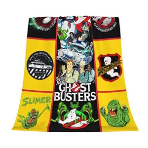 ghost-busters blankets throw blankets, super soft fuzzy lightweight luxurious cozy warm fluffy plush microfiber blanket for bed couch living room