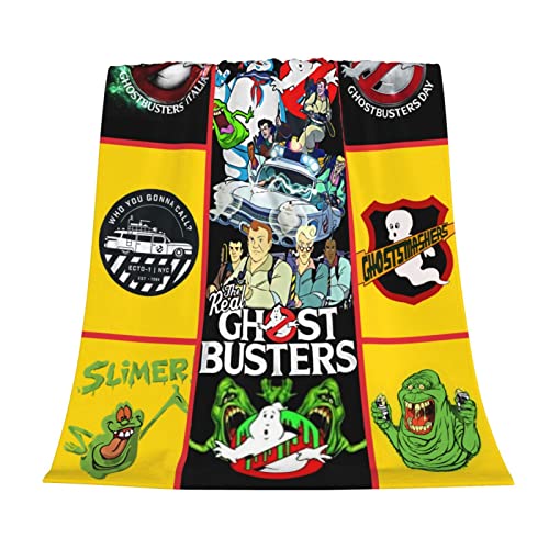 Ghost-Busters Blankets Throw Blankets, Super Soft Fuzzy Lightweight Luxurious Cozy Warm Fluffy Plush Microfiber Blanket for Bed Couch Living Room