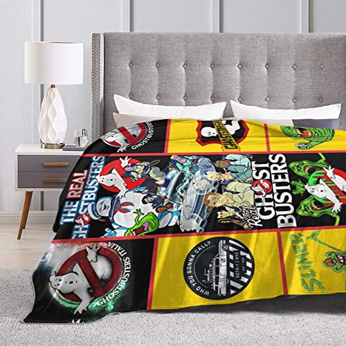 Ghost-Busters Blankets Throw Blankets, Super Soft Fuzzy Lightweight Luxurious Cozy Warm Fluffy Plush Microfiber Blanket for Bed Couch Living Room