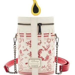 Hocus Pocus Black Flame Glow Candle Crossbody Bag