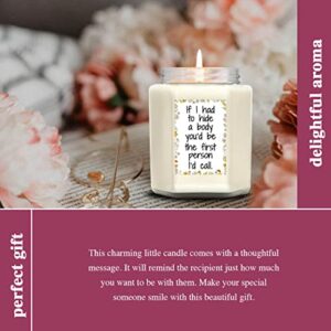 Birthday Gifts For Women - Best Friend Giftss for Women – Female Friendship Gifts, Sisters Gifts From Sister - Funny Birthday Presents Unique Gag Gifts For BFF, Bestie, Coworker - Lavender Candle 8 Oz