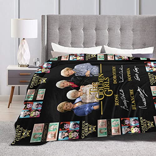 LONIMAODIE Throw Blanket for Sofa Comforter Couch Bed Recliner Living Room Bedroom, Black, 80''x60''