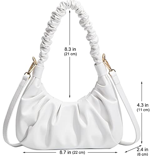 NIUEIMEE ZHOU Small Shoulder Bag for Women Classic Clutch Trendy Tote HandBag Crossbody Purse with Zipper Closure