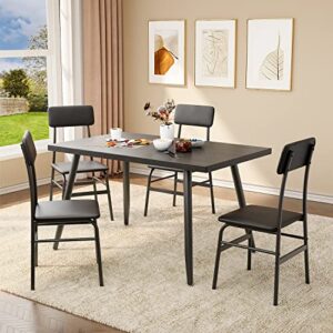 gizoon dining table set for 4, kitchen dining table with 4 chairs for small space, apartment