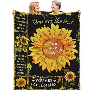 inspirational religious gift, encouragement gifts for women, christian gifts, inspirational gifts for women, religious gifts for women,sunflower prayers blanket get well soon gifts for women50x60in