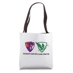 hobart & william smith colleges combined logo mark hwsc tote bag