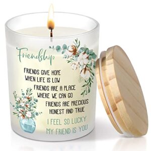 friendship candle gift birthday gifts for women friendship gifts for women friend candle happy birthday candles gifts for women friends girlfriends boyfriends couples (fresh style)
