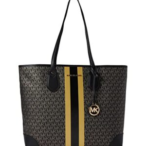 Michael Kors Eva Large Tote Black/Gold One Size