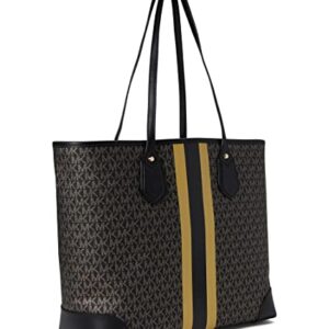 Michael Kors Eva Large Tote Black/Gold One Size