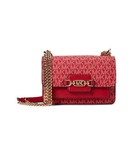 Michael Kors Heather Extra Small Crossbody Crimson One Size