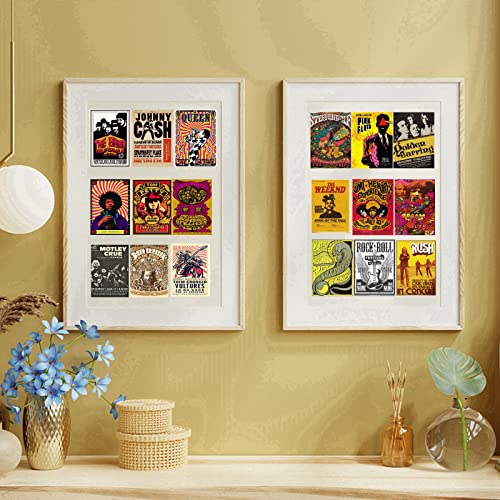 Rock Band poster Album covers Vintage rock poster for room aesthetic 50pcs Retro band wall collage kit for wall decor 70s 80s 90s music Poster Room Decor, punk rock posters collection