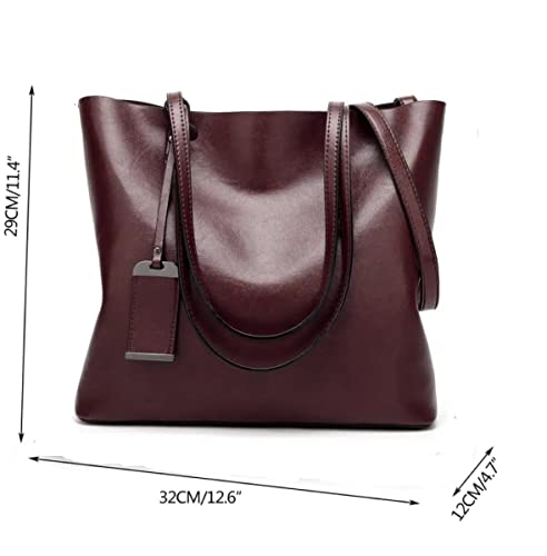 Women Top Handle Satchel Handbags Shoulder Bag Messenger Tote Bag Purse Faux Leather Tote Bag(Coffee)