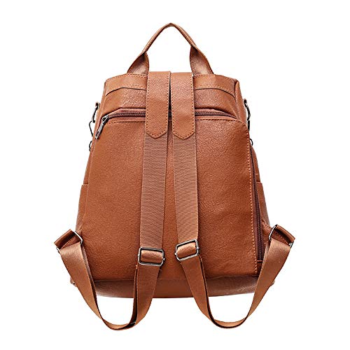 Askfairy Women's Backpacks Travel Shoulder Bags Wallet PU Leather Anti-theft Fashion Casual Bag