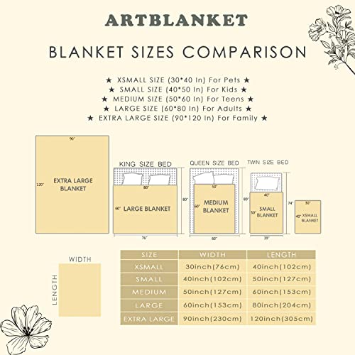 ARTBLANKET Space Alphabet Throw Blanket Fannel Fleece Super Soft Funny Blanket Travel Throw Blanket for Bed Couch Sofa 40 x 30 Inch for Baby