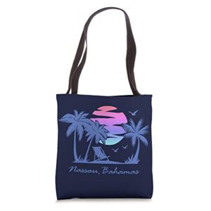 nassau bahamas beach lover family vacation souvenir graphic tote bag