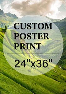 jenesaisquoi upload your photo image custom personalized photo to poster printing home decor wall art prints (24 x 36 inches)
