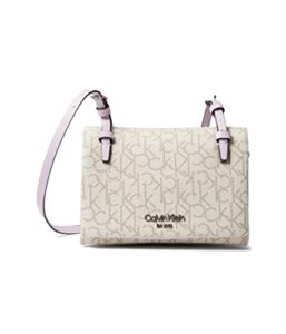 calvin klein penny crossbody vanilla/khaki/winsome orchid one size