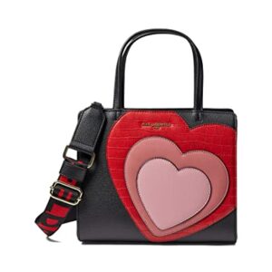 Karl Lagerfeld Paris Maybelle Satchel Black/Apple Red PROCESSING PROCESSING