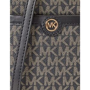 Michael Kors Blaire Small North/South Chain Camera Crossbody Black/Gold One Size