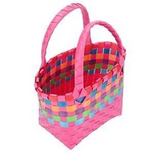 cabilock wicker storage basket hand woven storage plastic shopping bag plastic baskets containers women beach bag basket beach woven baskets