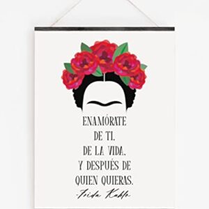 ‘Enamorate De Ti’ Frida Kahlo Quote Wall Art | Modern 8x10 UNFRAMED Print | Spanish, Bohemian, Positive, Inspirational, Typography, Motivational Home Decor