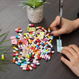 capsule message pills in bottle, 110pcs cute love pills birthday christmas anniversary valentine day long distance relationships gifts for wife girlfriend boyfriend mom friend husband