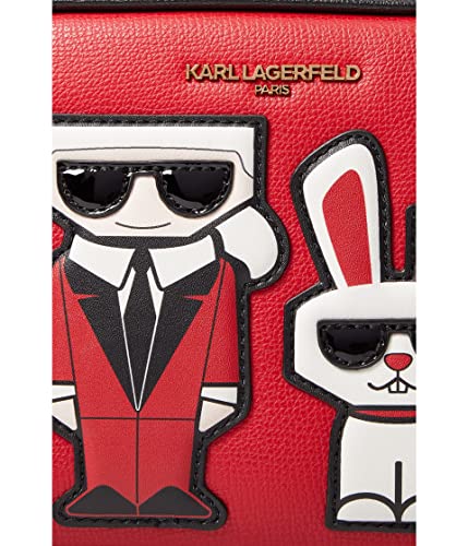 Karl Lagerfeld Paris Maybelle Crossbody Crimson/Navy PROCESSING PROCESSING