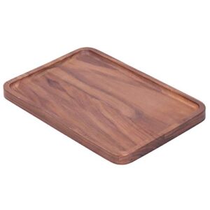 wooden cutting board, super thick walnut cutting board set square decorative fruit tray wooden, for kitchen vegetables and fruits(25 * 17 * 1.5)