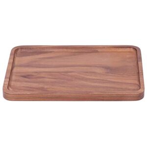 Wooden Cutting Board, Super Thick Walnut Cutting Board Set Square Decorative Fruit Tray Wooden, for Kitchen Vegetables and Fruits(25 * 17 * 1.5)