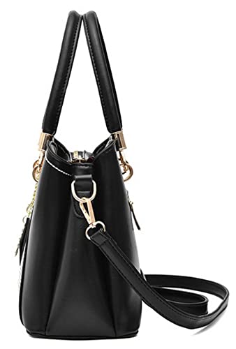 Women Purses and Handbags Stylish Top Handle Bags Crossbody Bags Ladies Satchel Shoulder Bags Tote Bag 2023 Black