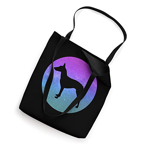 Dog Breed Manchester Terrier Dog Silhouette Space Galaxy Tote Bag