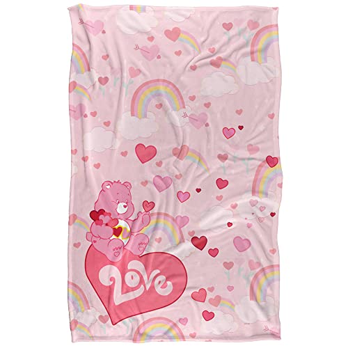 Care Bears Blanket, 36"x58" Care Bear Love Silky Touch Super Soft Throw Blanket