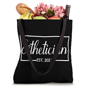 Esthetician Est. 2023, Graduation New Skin Care Specialist Tote Bag