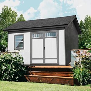 Handy Home Products Beachwood 10x12 Do-it-Yourself Wooden Storage Shed