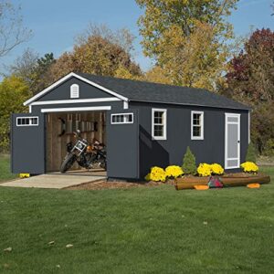 Handy Home Products Manhattan 12x24 Garage Do-it-Yourself Wooden Storage Shed