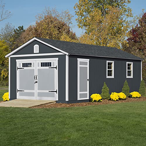 Handy Home Products Manhattan 12x24 Garage Do-it-Yourself Wooden Storage Shed