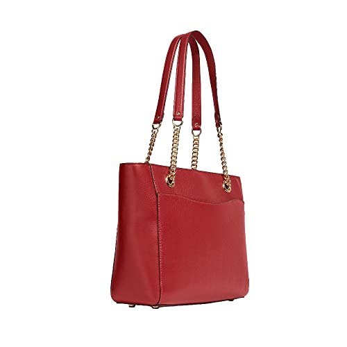 COACH Women's Cammie Chain Tote (Pebble Leather - Red Apple)