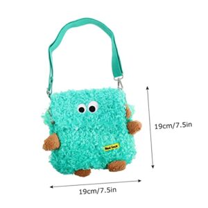 VALICLUD Bags Shape Clutch Children Messenger Tote Shopping Children's Mini Pods Bag Shoulder Travel Green Lovely Crossbody for Purses School Schoolbag Kids Purse Small Creative Animal